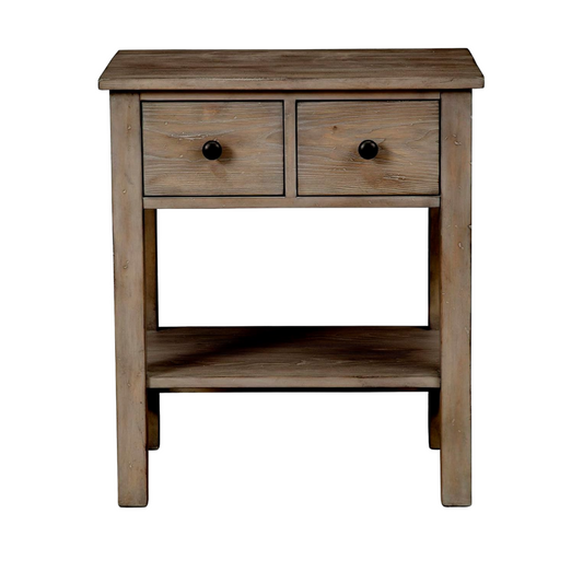 Classic Night Stand in Distressed Natural Gray