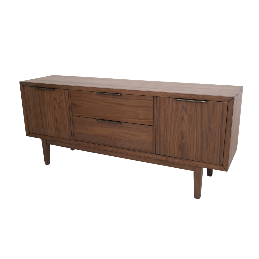 64.5" Walnut Storage Media Console