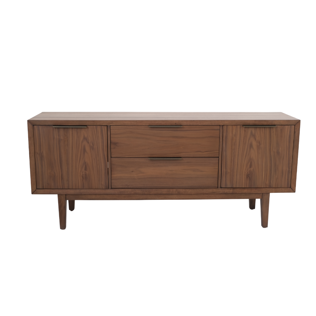 64.5" Walnut Storage Media Console