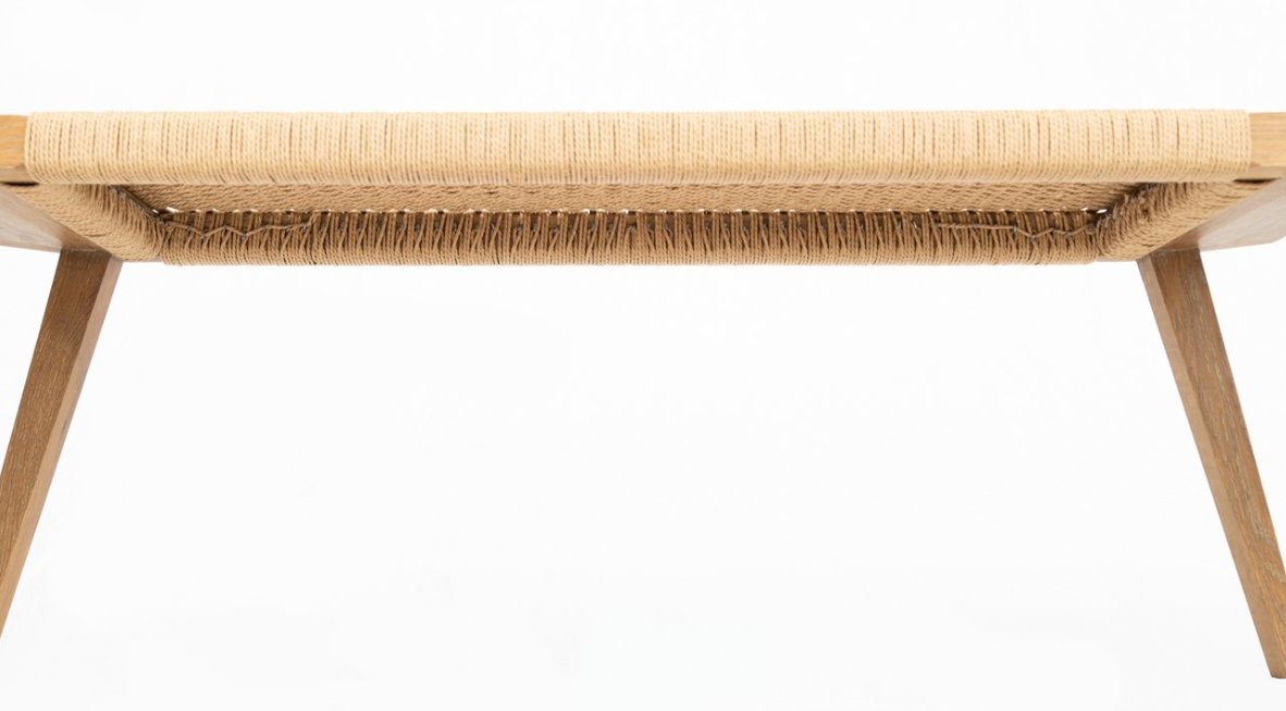 Woven Paper Cord Bench