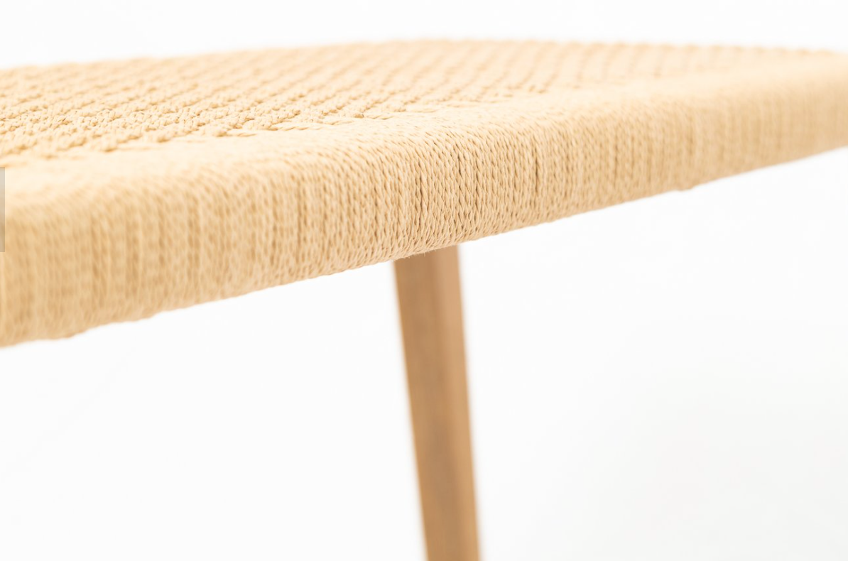 Woven Paper Cord Bench