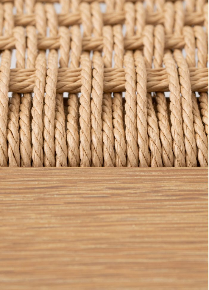 Woven Paper Cord Bench